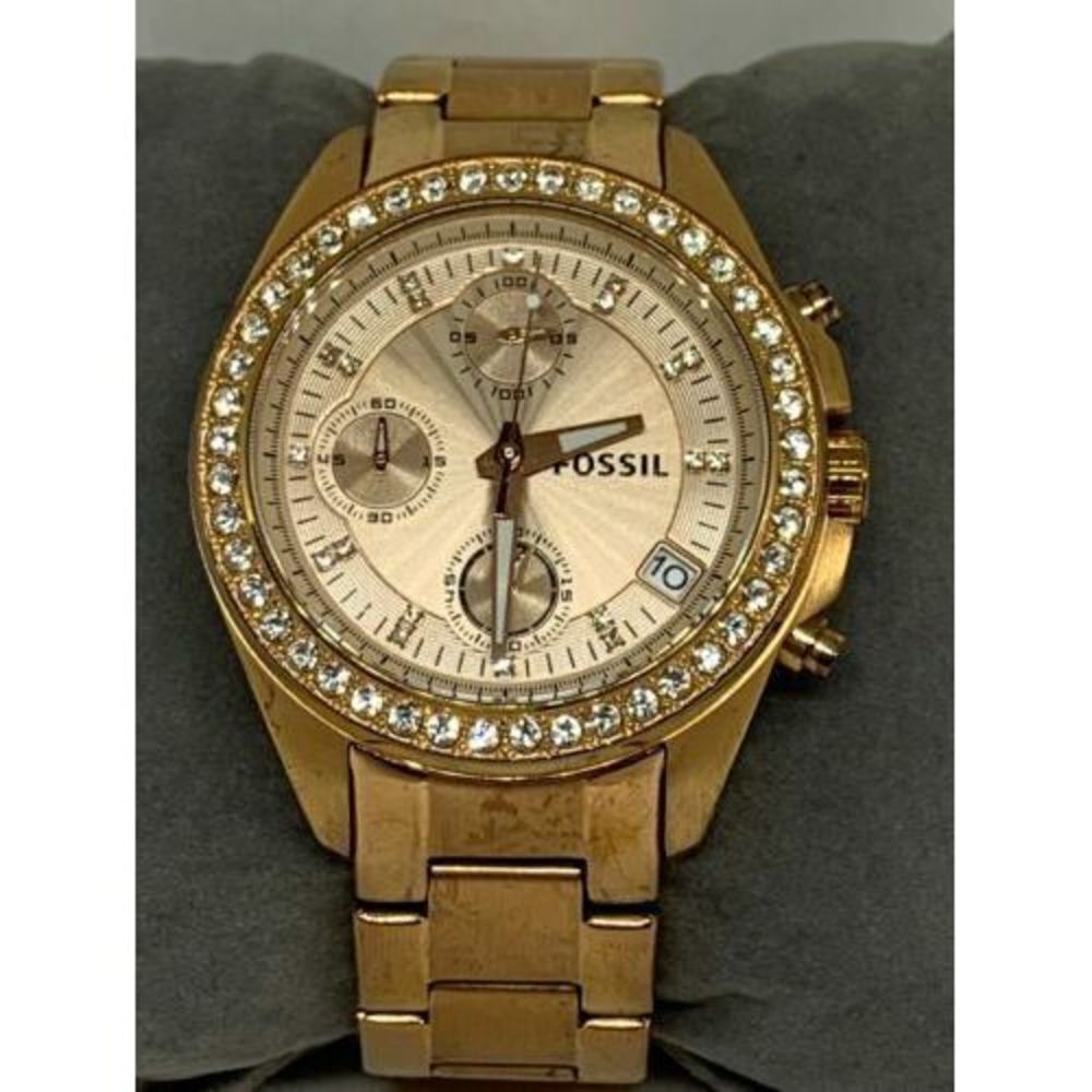 Fossil ES3352 Decker Chronograph Women's Gold Stainless Steel Analog Watch E118